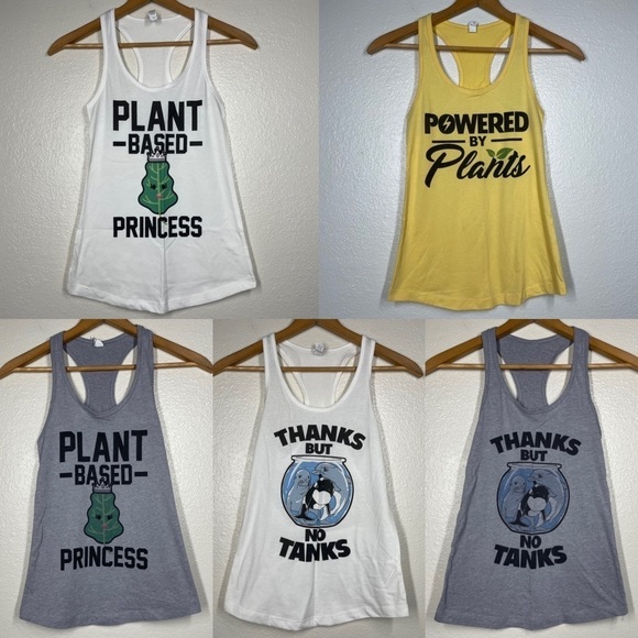 Plant Based Razorback Graphic Tank Top Bundle - Picture 1 of 16